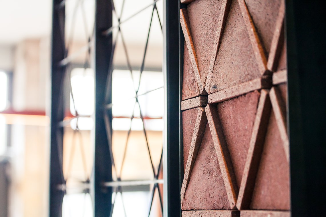 Bespoke Silicastone tiles for Nando's headquarters in London